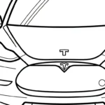 coloriage Tesla pour enfants a imprimer gratuit