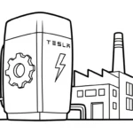 coloriage Tesla et découpage à imprimer