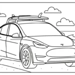 coloriage Tesla à imprimer pdf