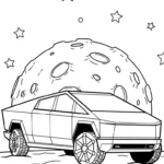 coloriage Tesla à imprimer pour enfant de 12 ans
