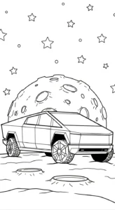 coloriage Tesla à imprimer pour enfant de 12 ans