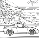 coloriage Tesla en ligne pour enfant