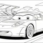 coloriage Tesla gratuit a imprimer