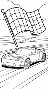 coloriage Tesla à imprimer pour enfant de 9 ans