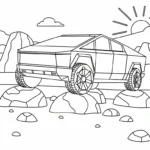 coloriage Tesla a telecharger