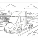 a imprimer coloriage Tesla gratuit