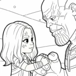 imprimer coloriage Thanos
