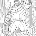 coloriage Thanos à imprimer pdf