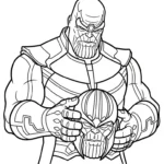 coloriage Thanos gratuit