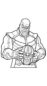 coloriage Thanos gratuit