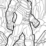 coloriage Thanos a imprimer pour enfant de 4 ans