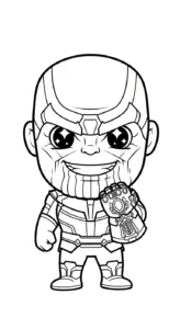 coloriage Thanos à imprimer pour enfant de 4 ans