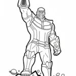 coloriage Thanos pour enfant de 2 ans