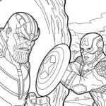 imprimer coloriage Thanos pour enfant
