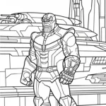 coloriage Thanos à imprimer pour enfant de 2 ans