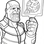 coloriage Thanos pour enfant a imprimer gratuit