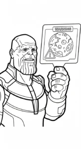 coloriage Thanos pour enfant a imprimer gratuit