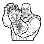 coloriage Thanos pour enfant a imprimer gratuit