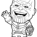 coloriage Thanos pour enfant
