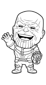 coloriage Thanos pour enfant