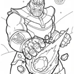 coloriage Thanos pour enfant de 10 ans
