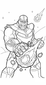 coloriage Thanos pour enfant de 10 ans
