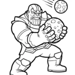 coloriage Thanos pour enfant
