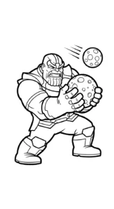 coloriage Thanos pour enfant
