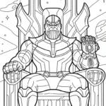coloriage Thanos pour enfant de 2 ans