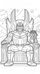 coloriage Thanos pour enfant de 2 ans
