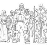 coloriage Thanos pour enfant de 5 ans