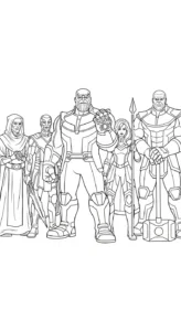 coloriage Thanos pour enfant de 5 ans