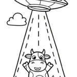 coloriage UFO a colorier en ligne gratuitement