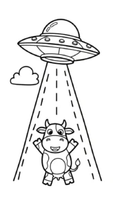 coloriage UFO a colorier en ligne gratuitement