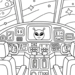 coloriage UFO et dessins