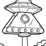 coloriage UFO d