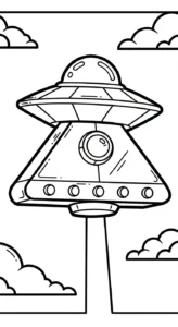 coloriage UFO d