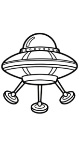 coloriage UFO pour enfant de 10 ans