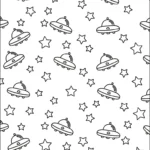 coloriage UFO gratuit pour enfants
