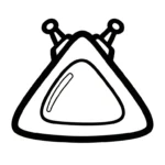 coloriage UFO à imprimer kawaii