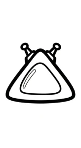 coloriage UFO à imprimer kawaii