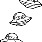 coloriage UFO a colorier en ligne gratuitement