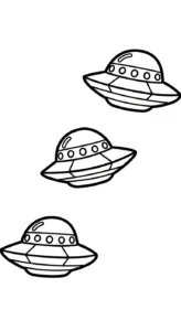 coloriage UFO a colorier en ligne gratuitement