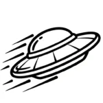 coloriage UFO a imprimer pour enfant de 4 ans