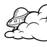 coloriage UFO a imprimer gratuit