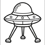 coloriage UFO a imprimer gratuitement