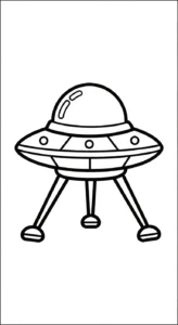 coloriage UFO a imprimer gratuitement