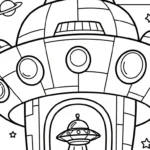 coloriage UFO a dessiner en ligne