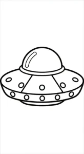 coloriage UFO et apprentissage