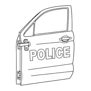 coloriage Voiture de Police a colorier en ligne